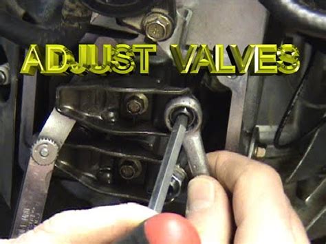 briggs and stratton v twin valve adjustment|briggs 24hp engine valve adjustment.